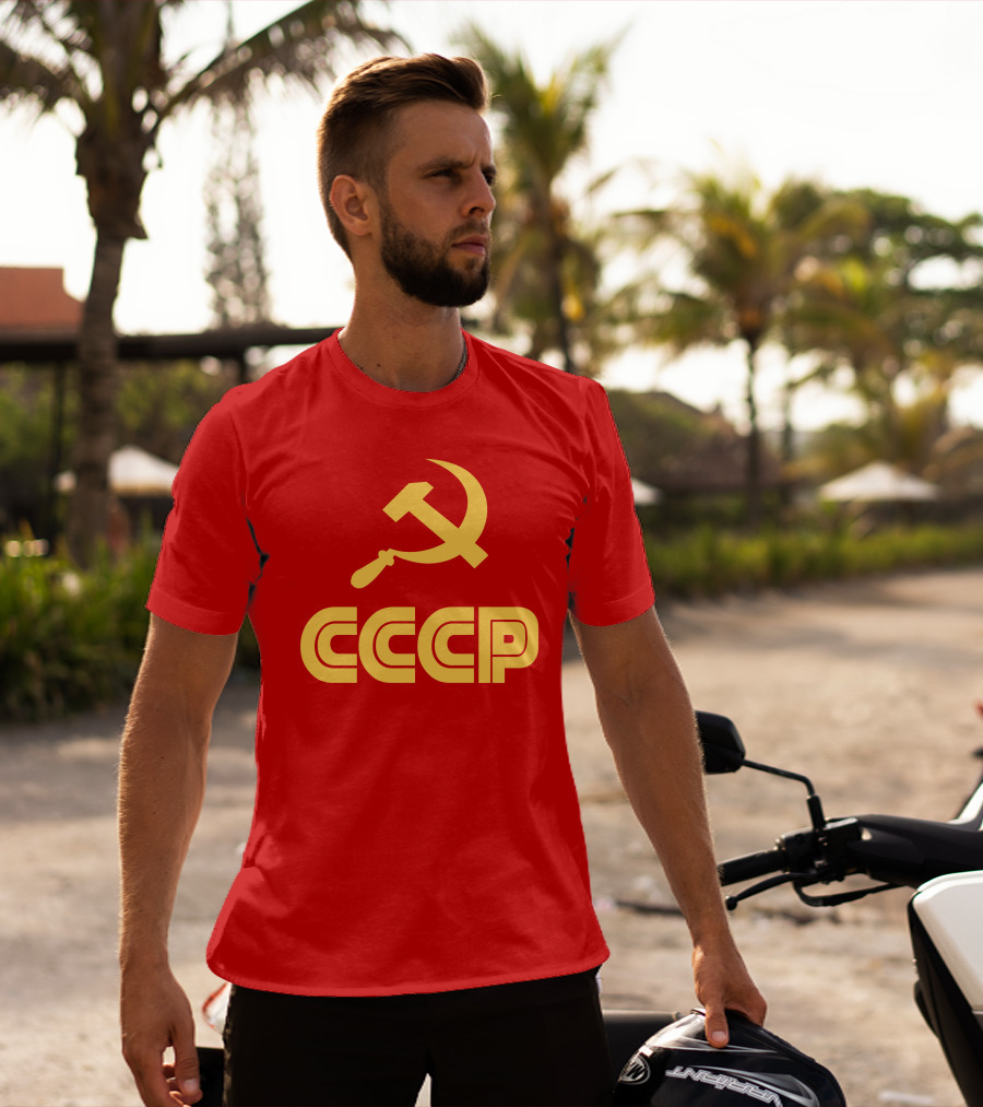 Schotthappens CCCP Soviet Hammer And Sickle Red T-Shirt