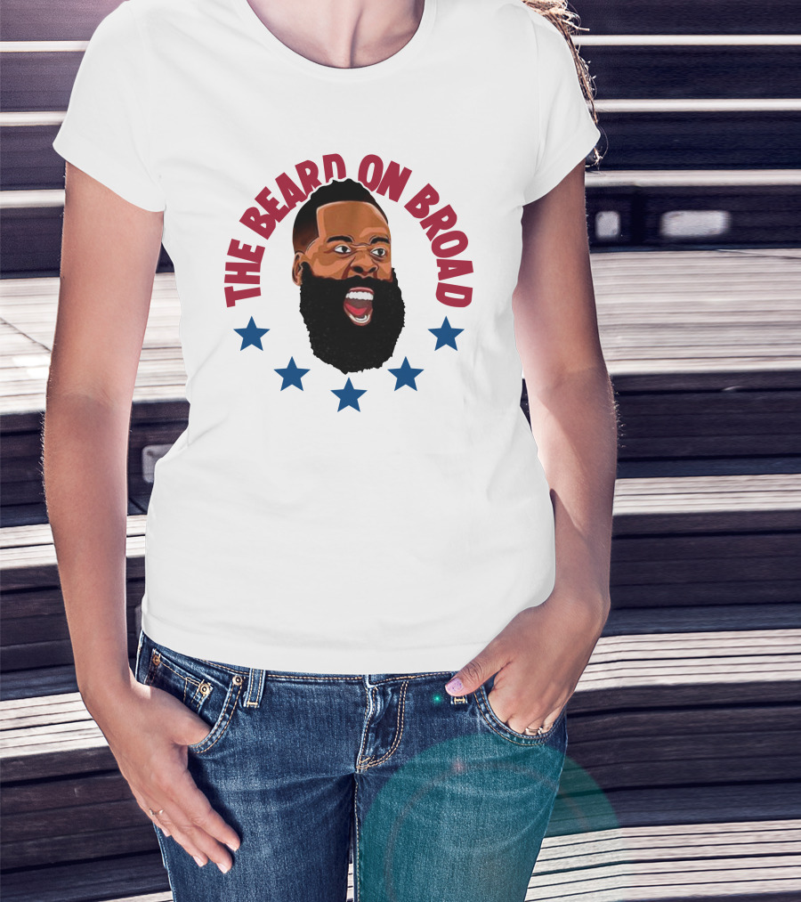 The Beard On Broad Stars James Harden T-Shirt