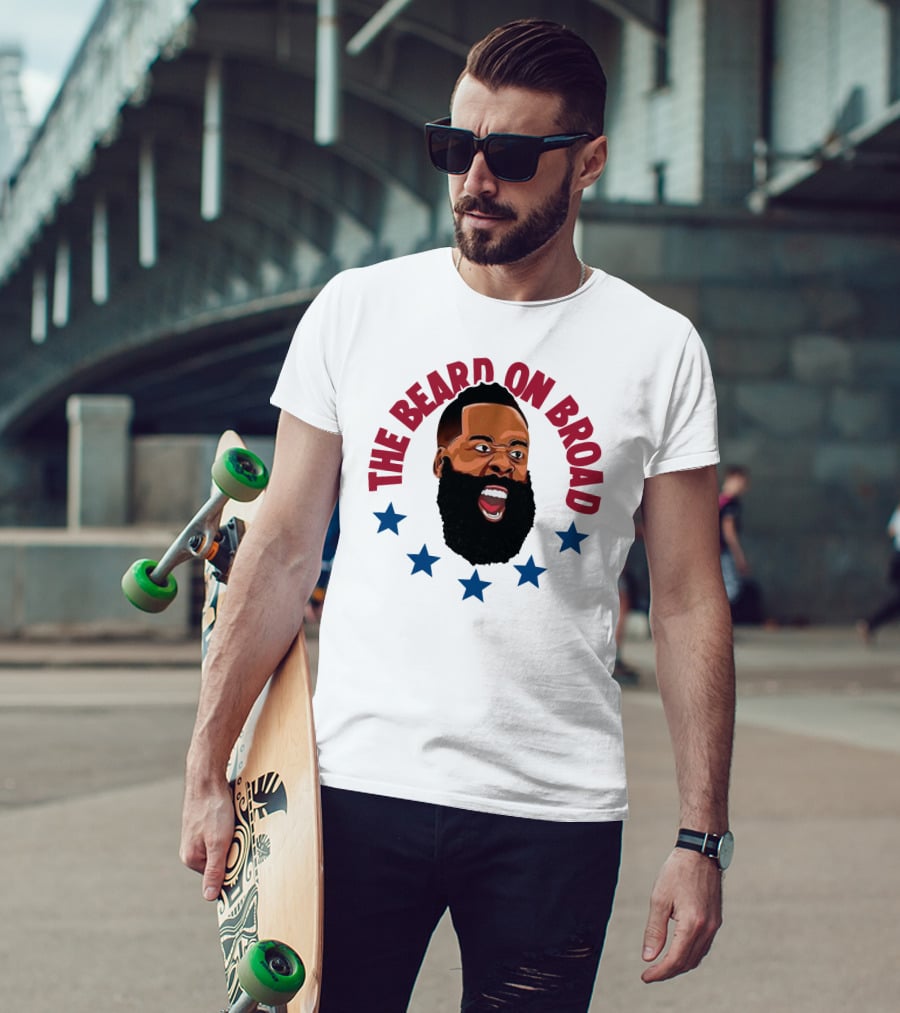 The Beard On Broad Stars James Harden T-Shirt