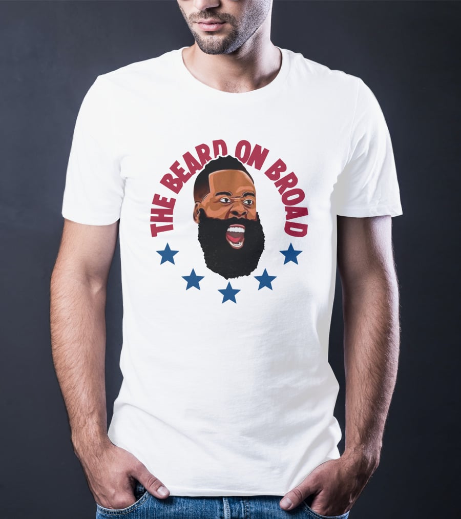 The Beard On Broad Stars James Harden T-Shirt