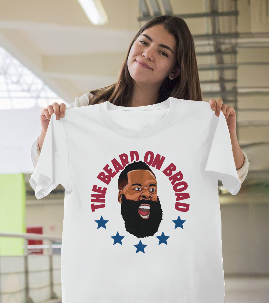 The Beard On Broad Stars James Harden T-Shirt