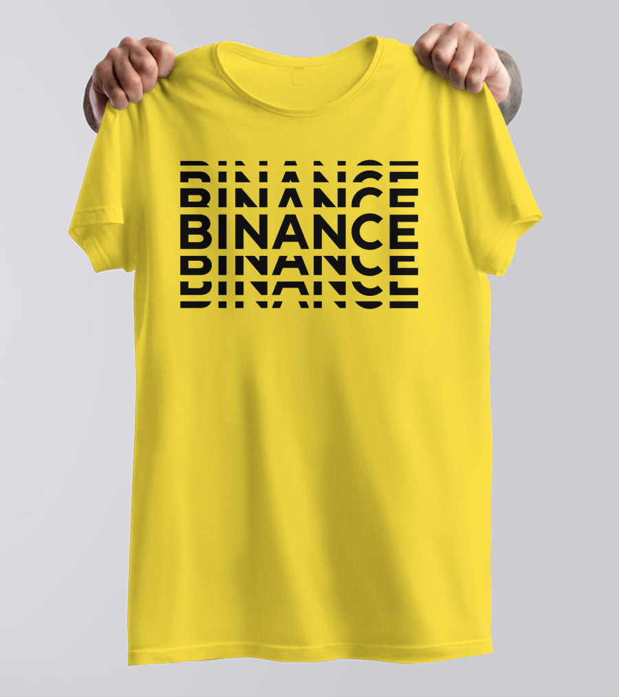 Binance Binance Repeated Bold Text T-Shirt