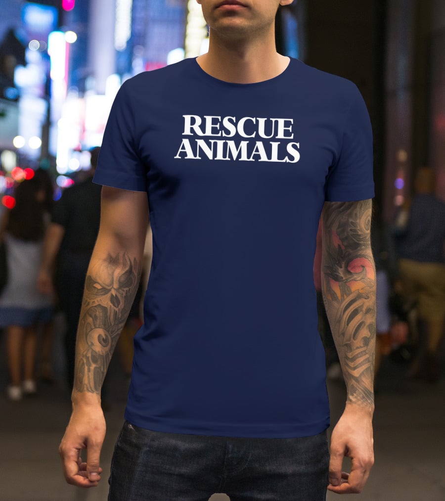 Vintagevegans Rescue Animals T-Shirt