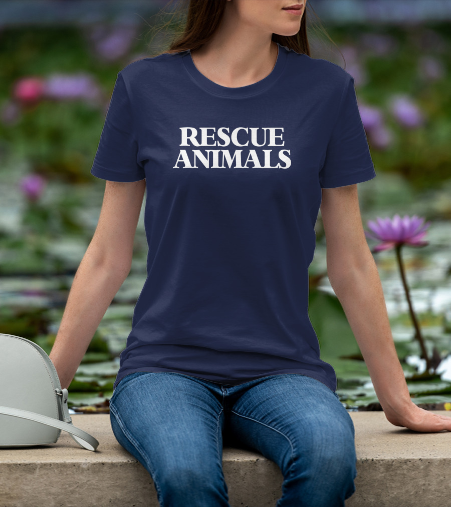 Vintagevegans Rescue Animals T-Shirt