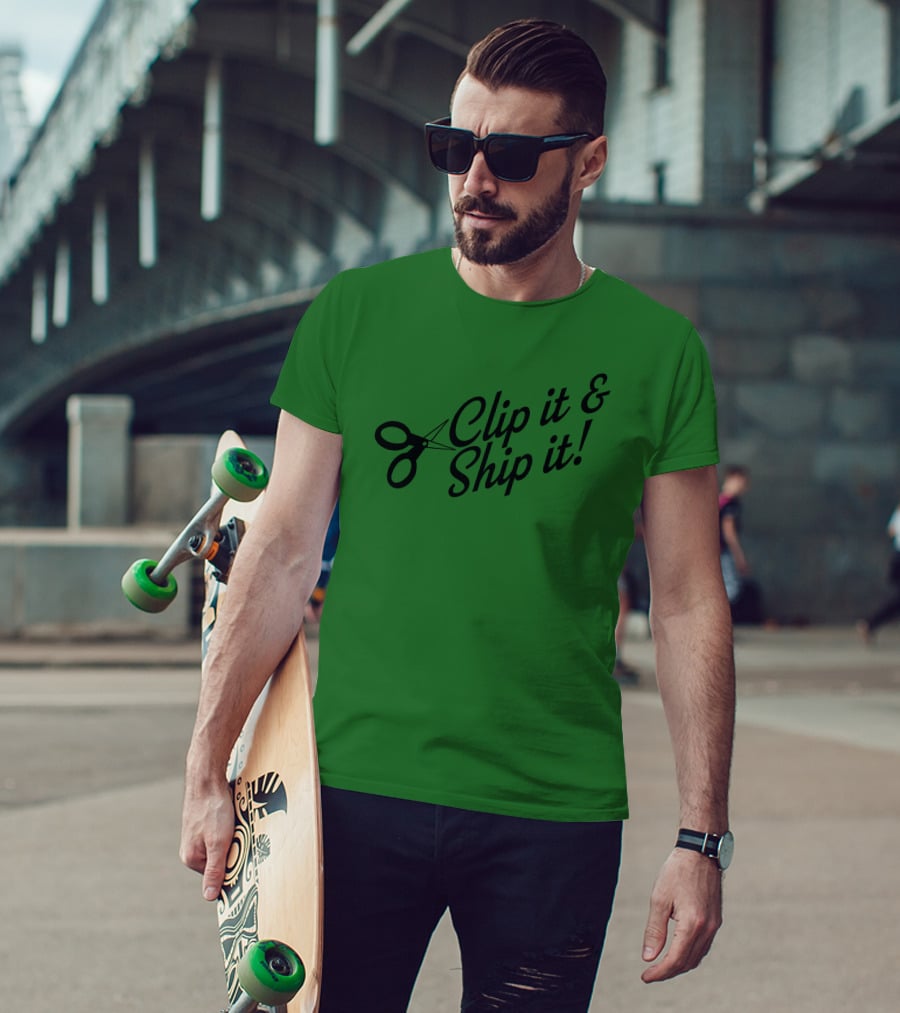 Bringdanoyz Clip It And Ship It Scissors T-Shirt