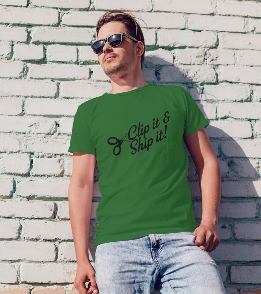 Bringdanoyz Clip It And Ship It Scissors T-Shirt