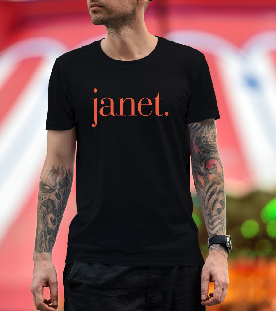 Matthew A Cherry Janet Typography T-Shirt
