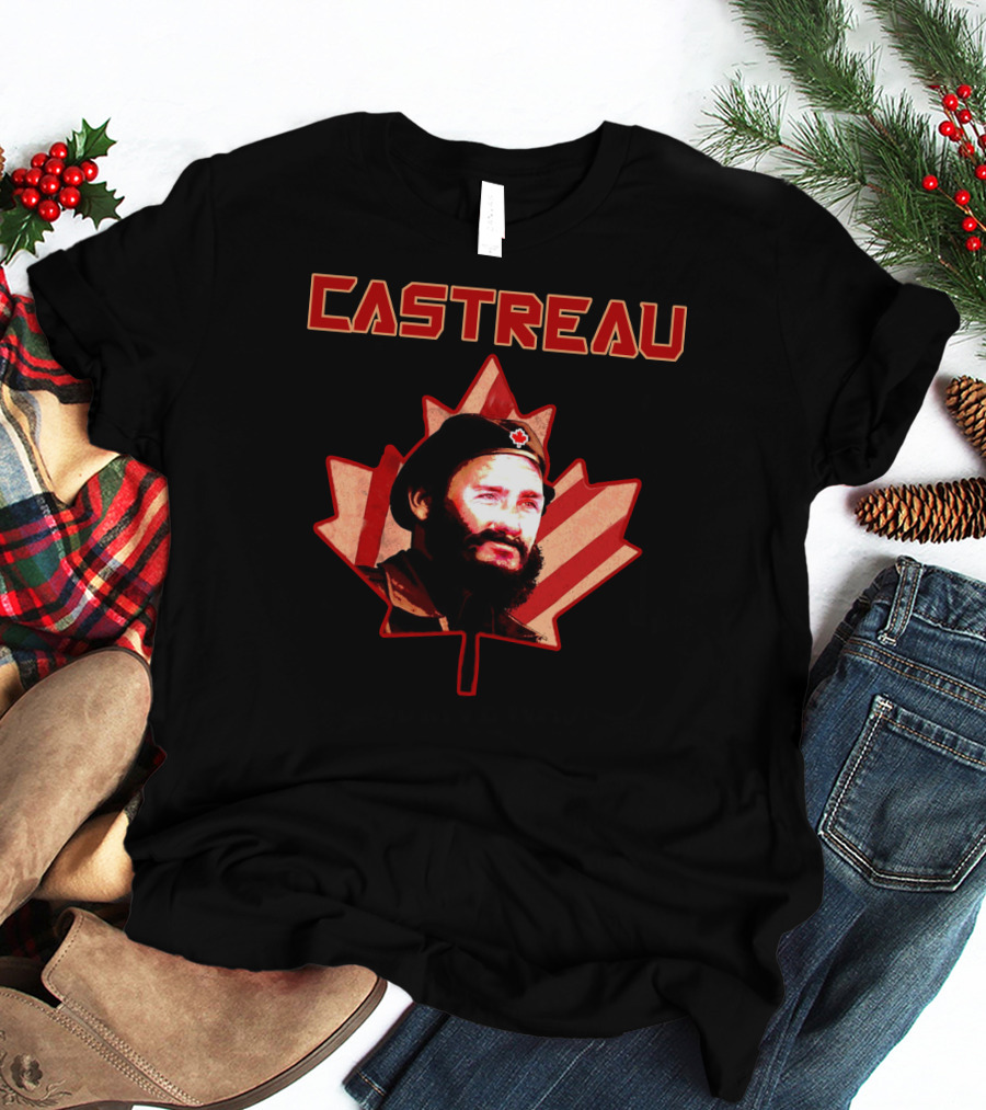 Castreau Maple Leaf Portrait Revival Today Store T-Shirt