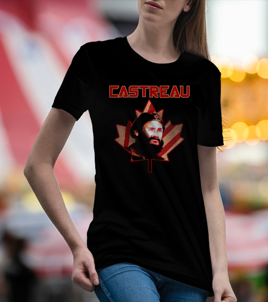 Castreau Maple Leaf Portrait Revival Today Store T-Shirt