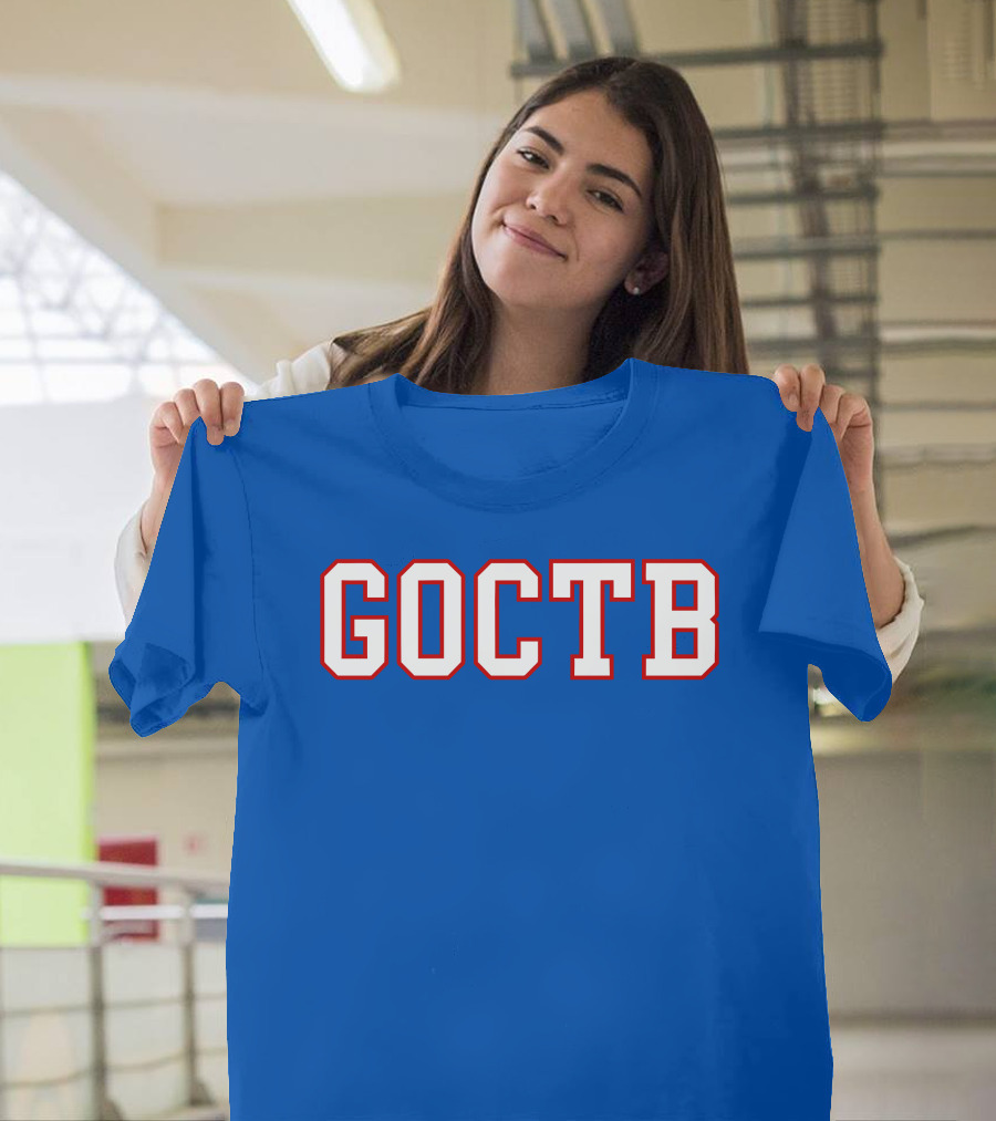 GOCTB 26 S Store Bold Lettering On Blue T-Shirt
