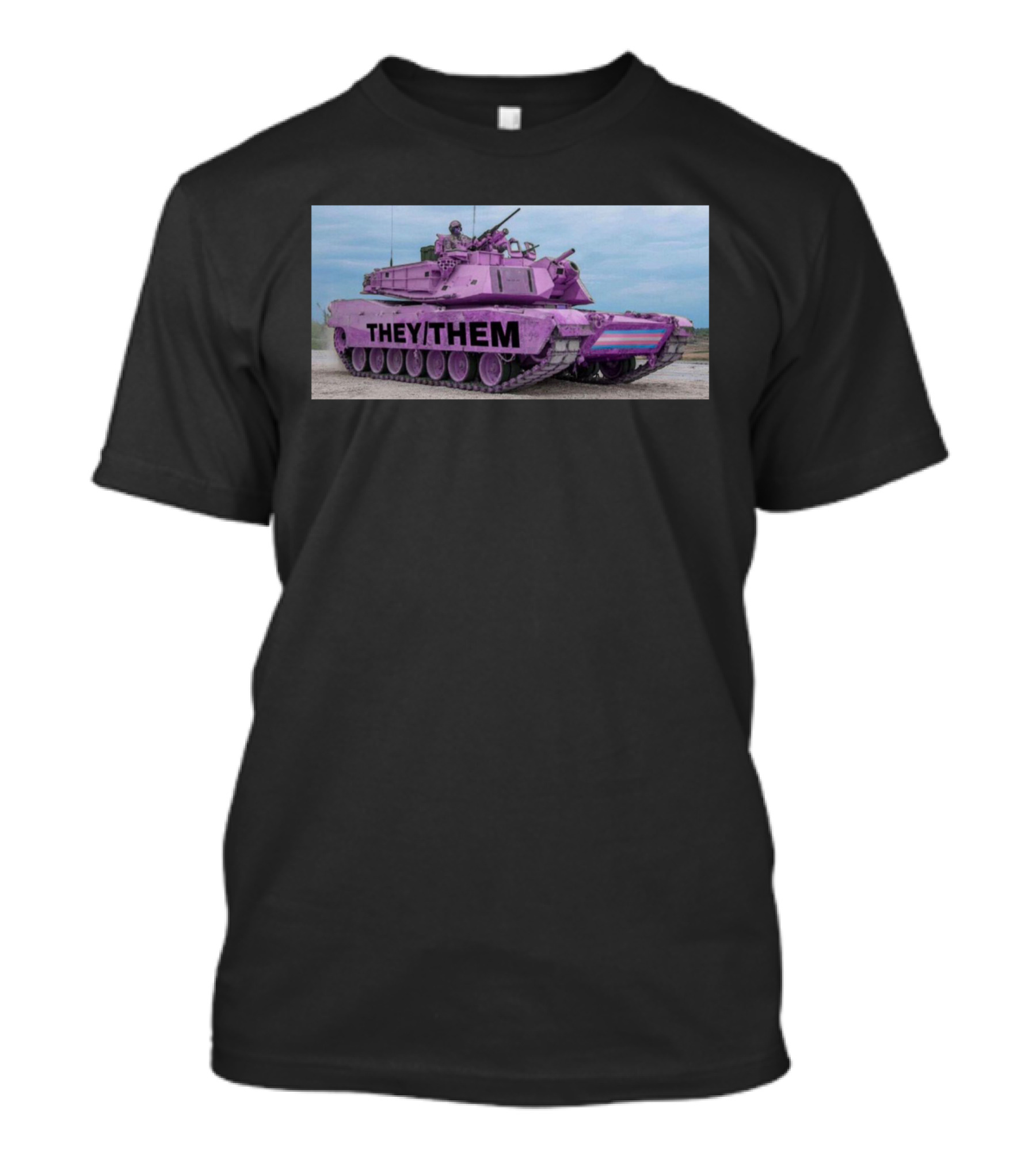 Us Tank They Them Purple Tank T-Shirt