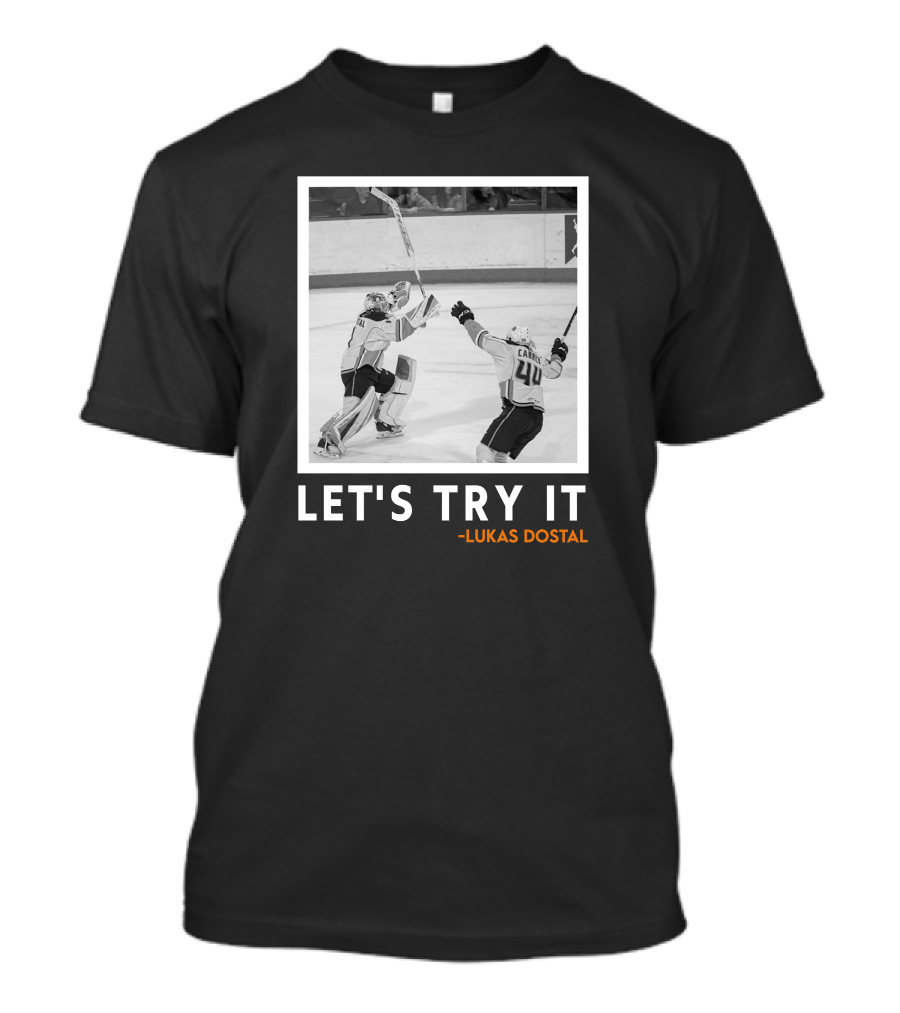 LET'S TRY IT LUKAS DOSTAL HOCKEY T-Shirt
