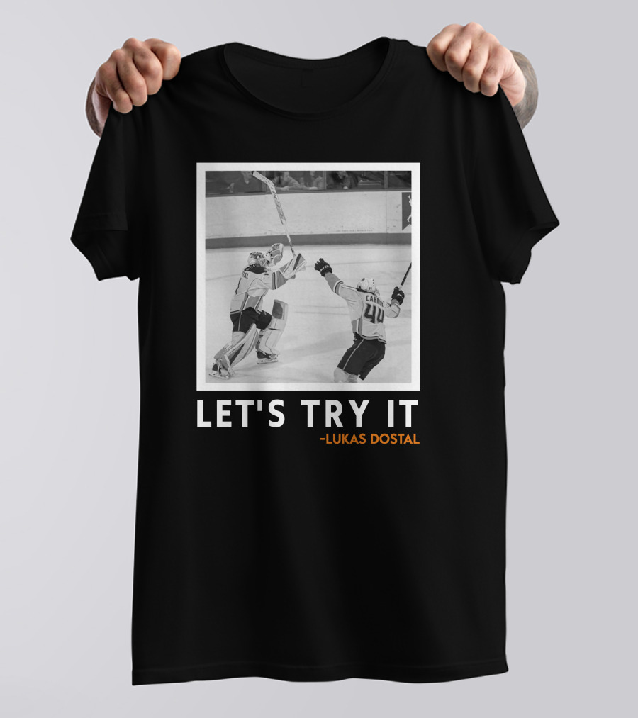 LET'S TRY IT LUKAS DOSTAL HOCKEY T-Shirt