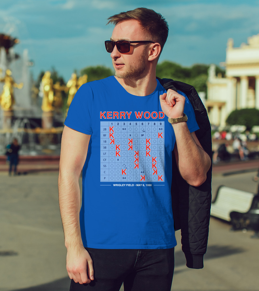 Kerry Wood Wrigley Field 20 Strikeouts May 6 1998 Scorecard T-Shirt