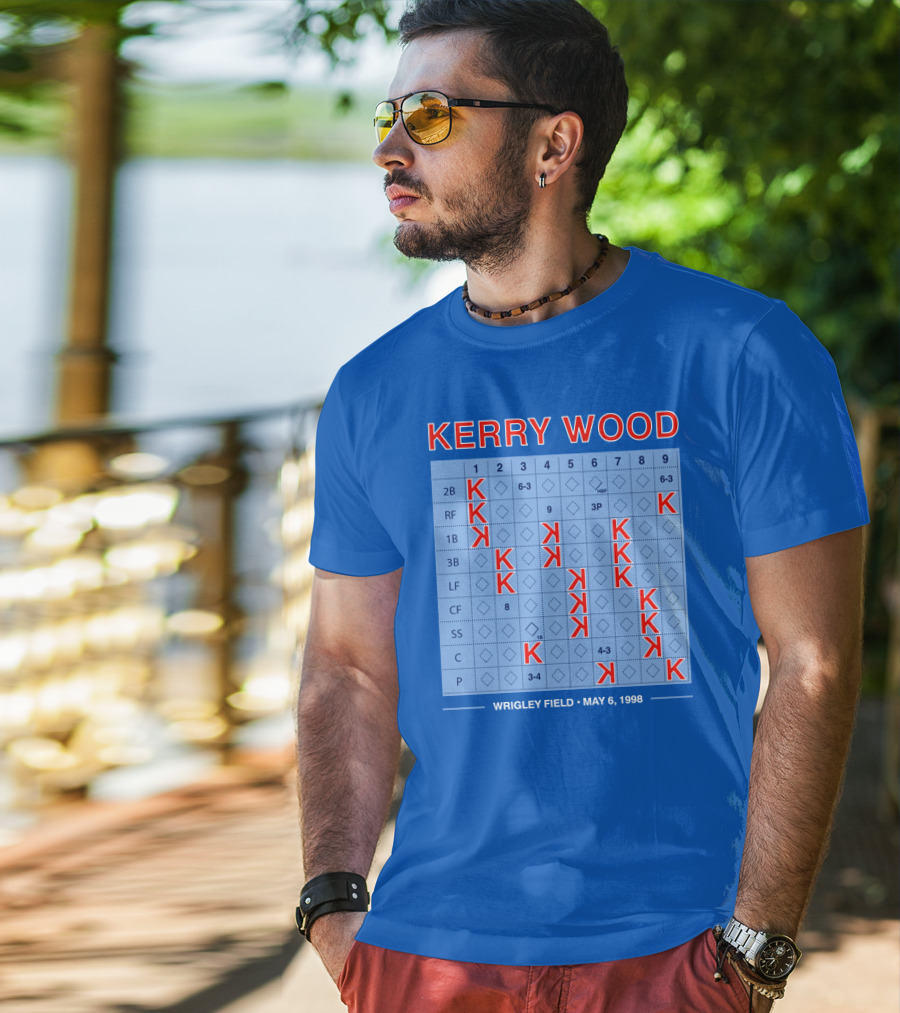 Kerry Wood Wrigley Field 20 Strikeouts May 6 1998 Scorecard T-Shirt