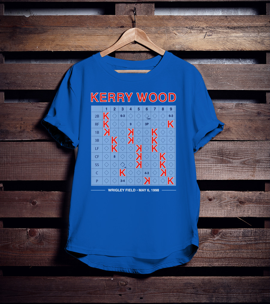 Kerry Wood Wrigley Field 20 Strikeouts May 6 1998 Scorecard T-Shirt