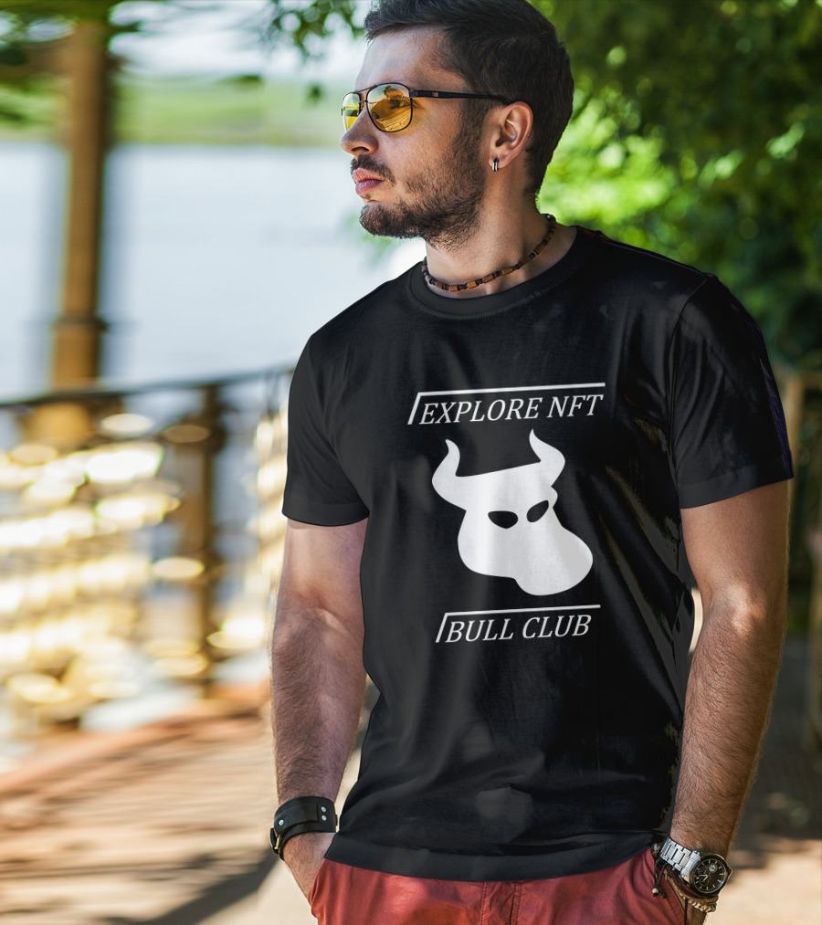 Explore NFT Bull Club Iconic Horned T-Shirt