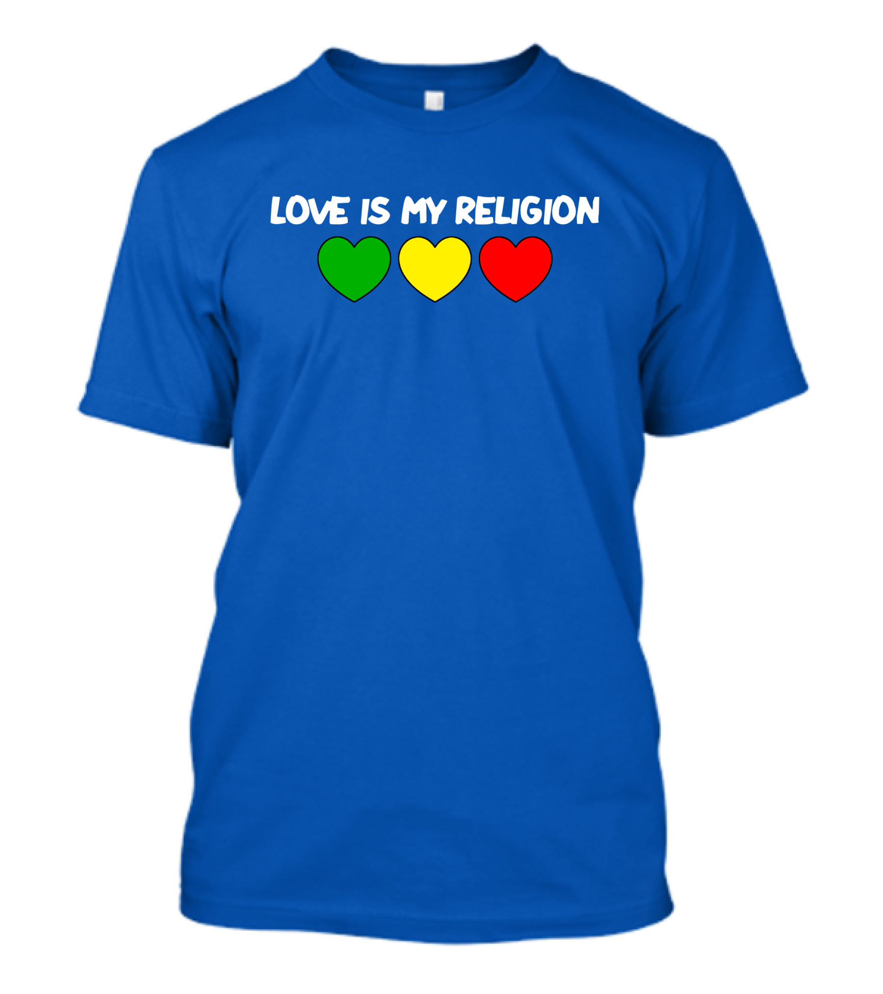 Ziggy Marley Love Is My Religion Green Yellow Red Hearts T-Shirt