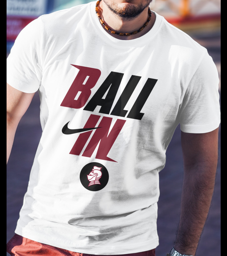 Ball In Bellarmine University Football Knight T-Shirt