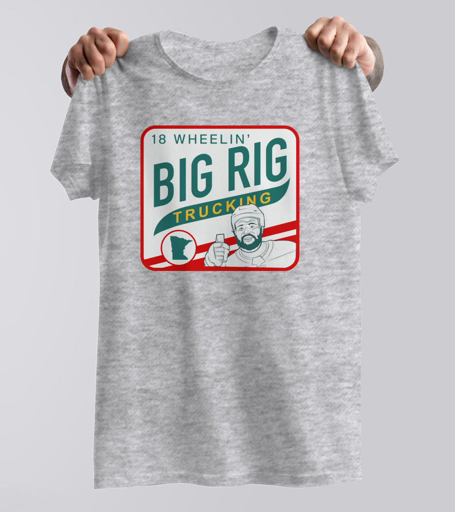 18 Wheelin' Big Rig Trucking Minnesota Driver Thumbs Up T-Shirt