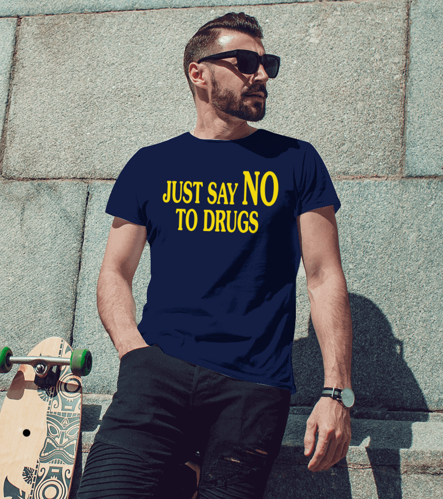 Lindsay Lohan Just Say No To Drugs Campaign Message T-Shirt