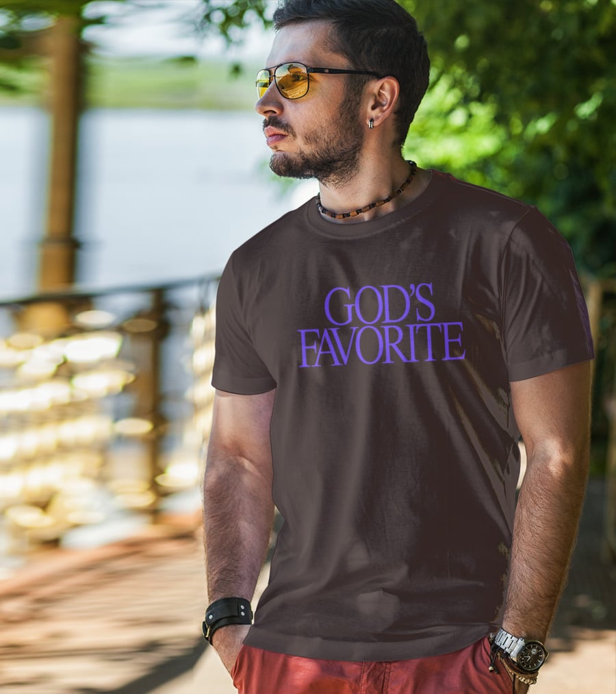 Lilipropaganda God's Favorite Text In Bold Purple Letters T-Shirt