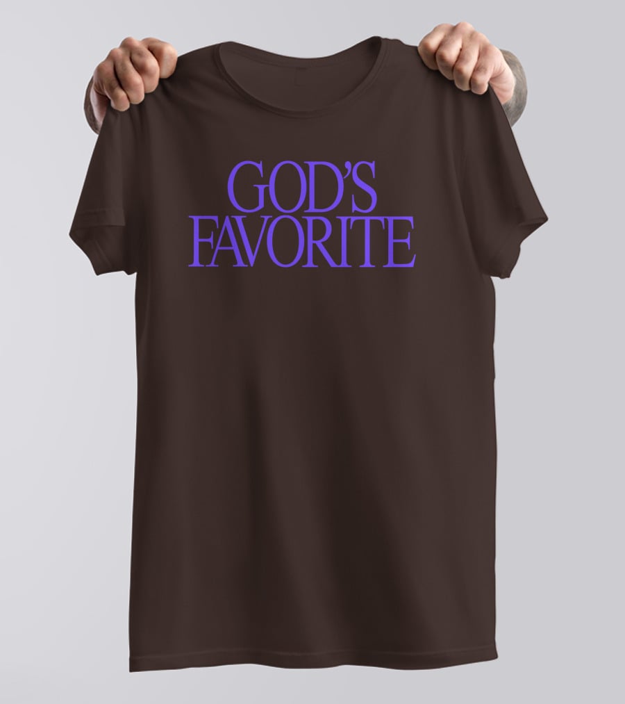 Lilipropaganda God's Favorite Text In Bold Purple Letters T-Shirt