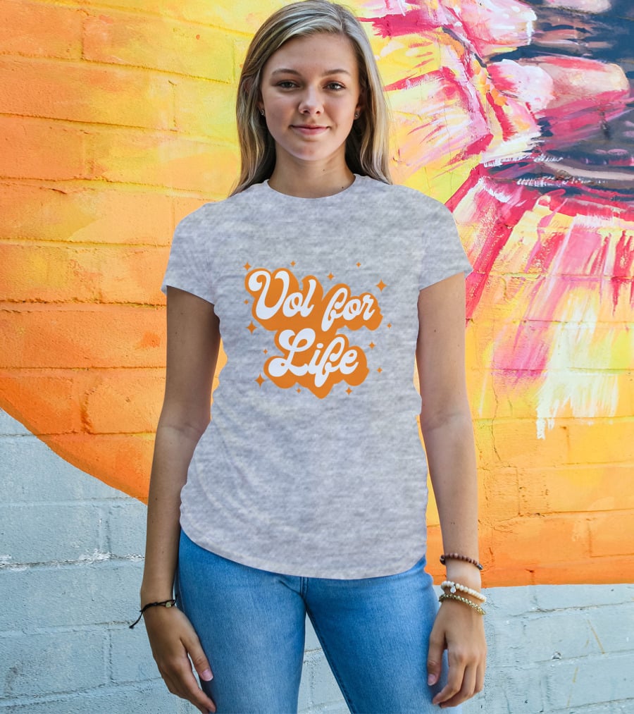 Vol For Life Alexis Foust Orange Sparkle T-Shirt