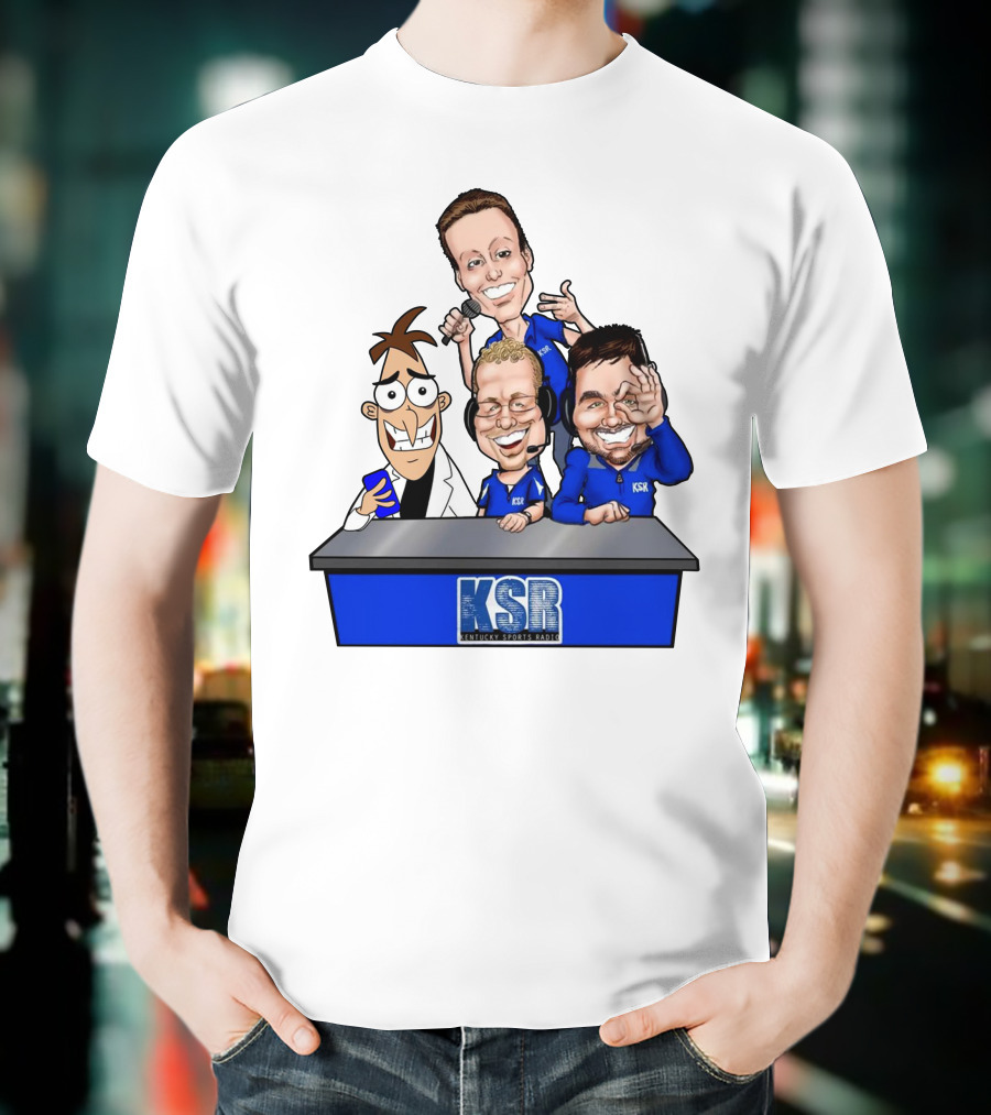 KSR Kentucky Sports Radio BigBlueAndrew New Logo Caricature Group T-Shirt