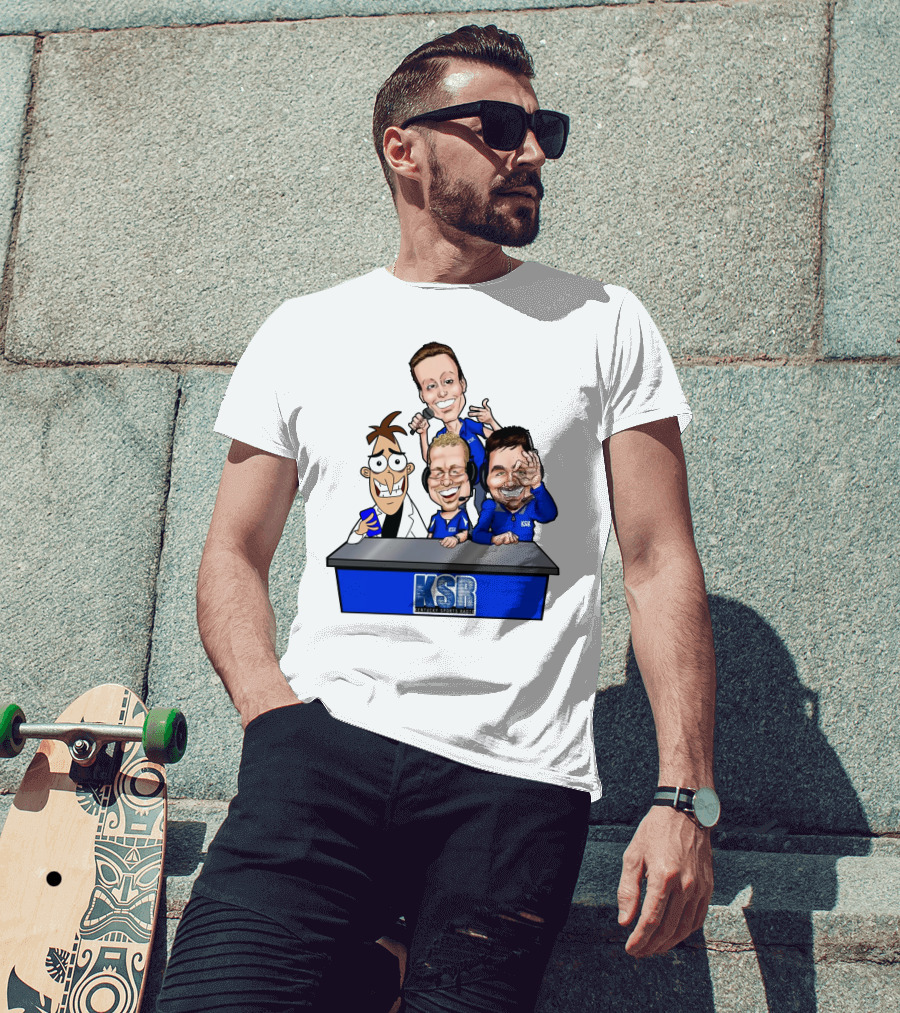 KSR Kentucky Sports Radio BigBlueAndrew New Logo Caricature Group T-Shirt