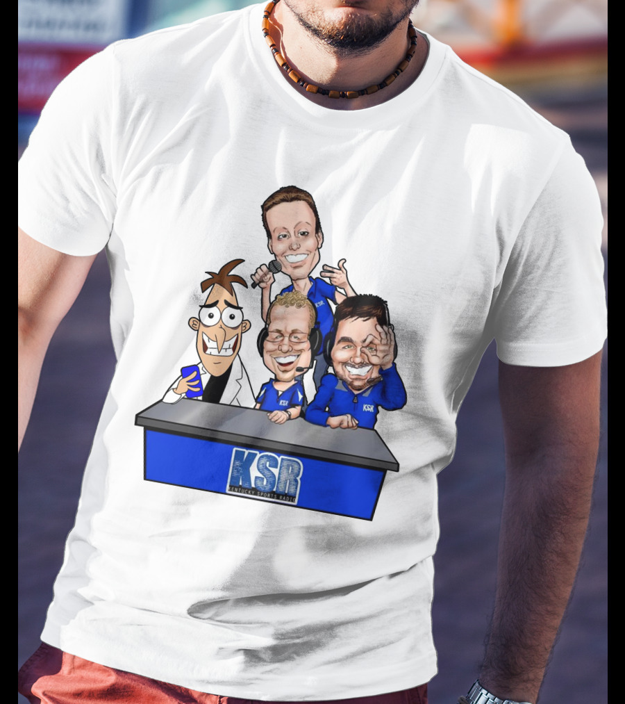 KSR Kentucky Sports Radio BigBlueAndrew New Logo Caricature Group T-Shirt