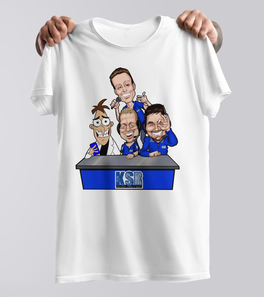 KSR Kentucky Sports Radio BigBlueAndrew New Logo Caricature Group T-Shirt