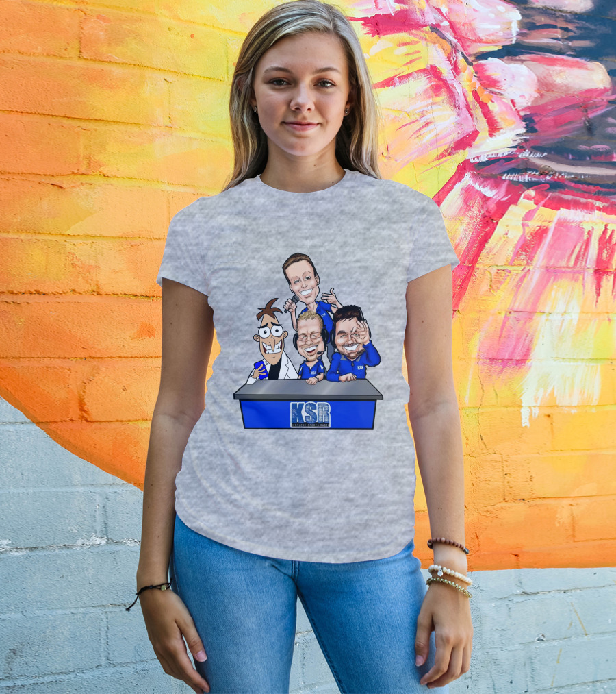 BigBlueAndrew Kentucky Sports Radio KSR Cartoon Panel T-Shirt