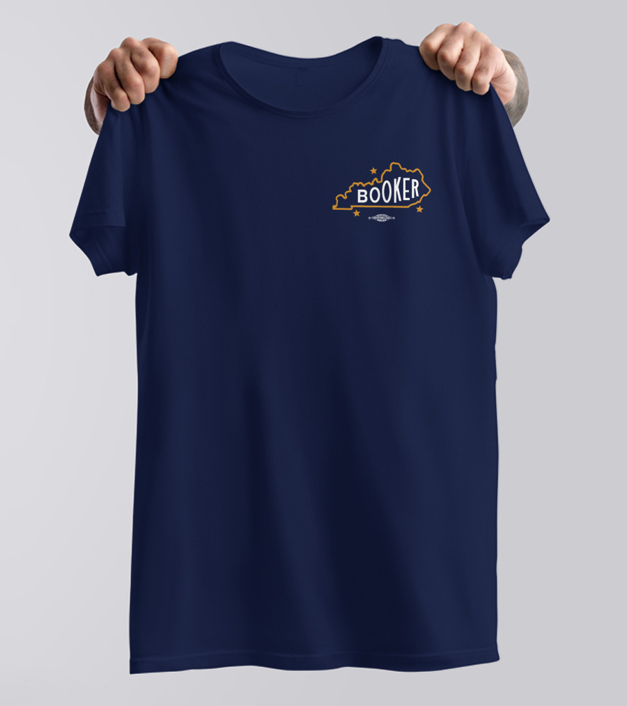 Booker Kentucky Outline With Stars Booker4ky Charles Booker Store T-Shirt