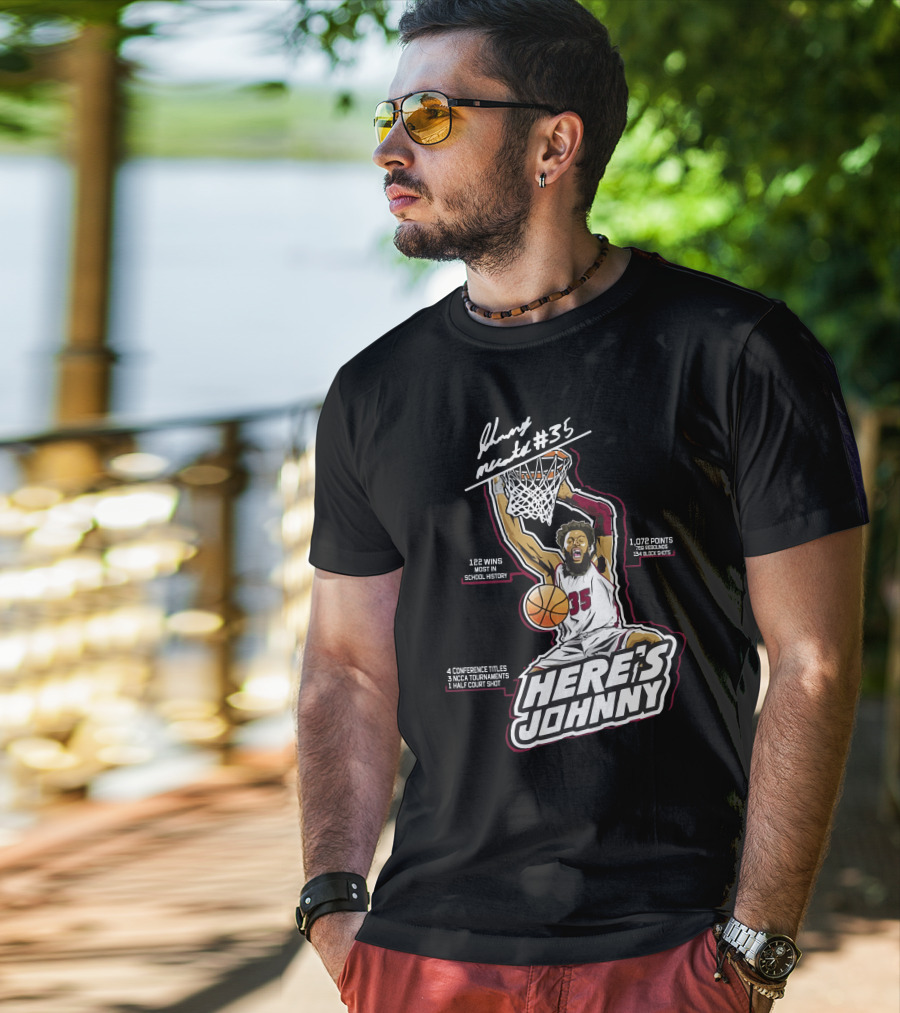 Here's Johnny Mccants #35 Basketball Achievements And Highlights T-Shirt