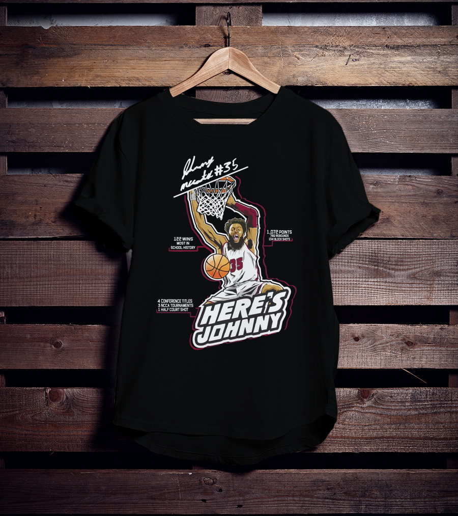 Here's Johnny Mccants #35 Basketball Achievements And Highlights T-Shirt