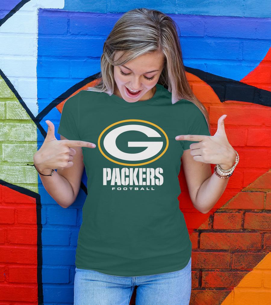 Green Bay Packers Football NFL Logo Packers Football T-Shirt