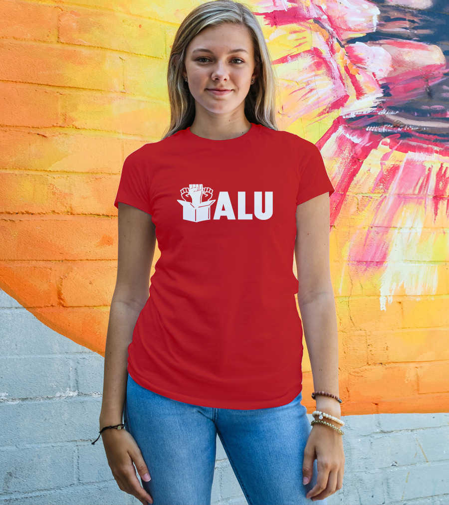 ALU Fist In Box Bold Red T-Shirt