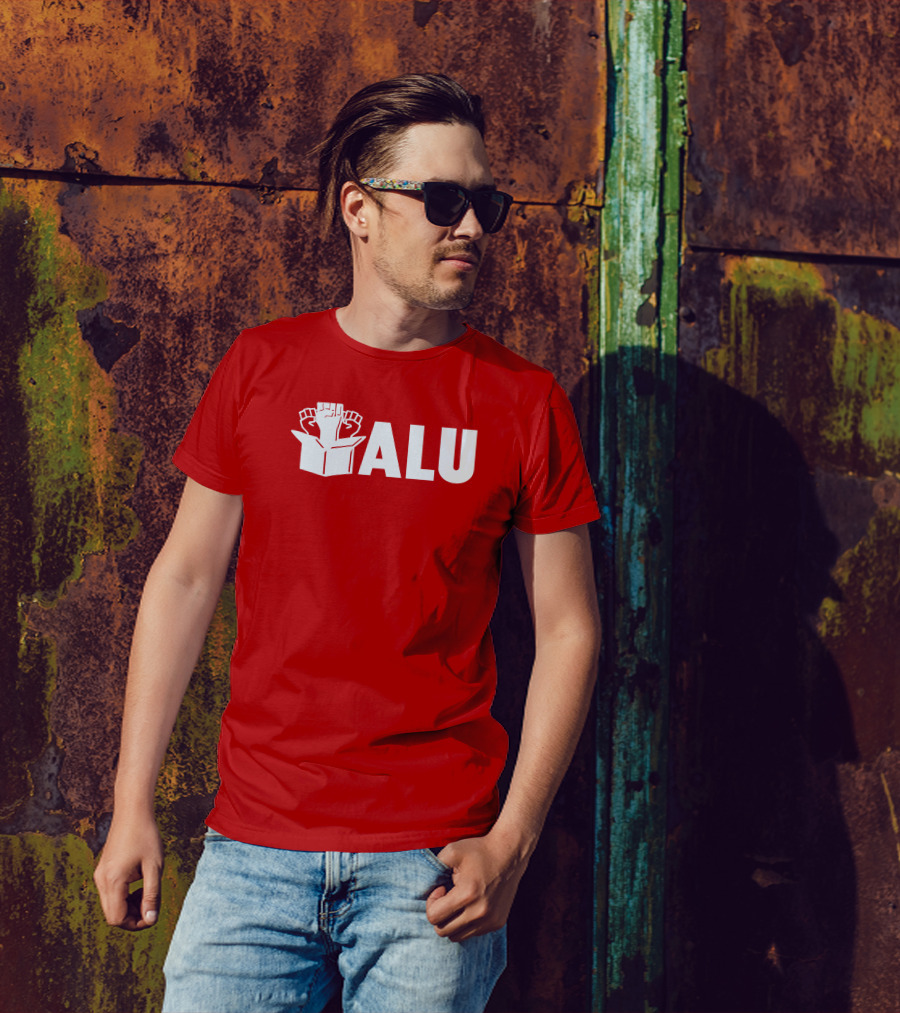 ALU Fist In Box Bold Red T-Shirt