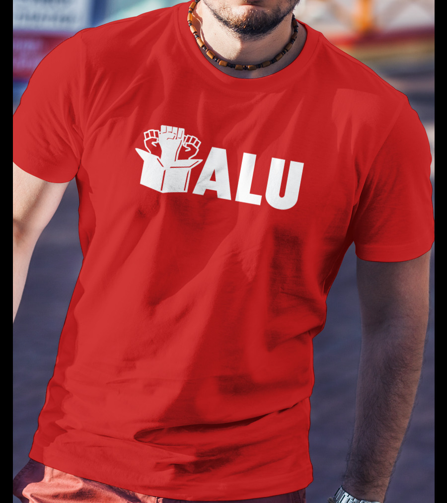ALU Fist In Box Bold Red T-Shirt