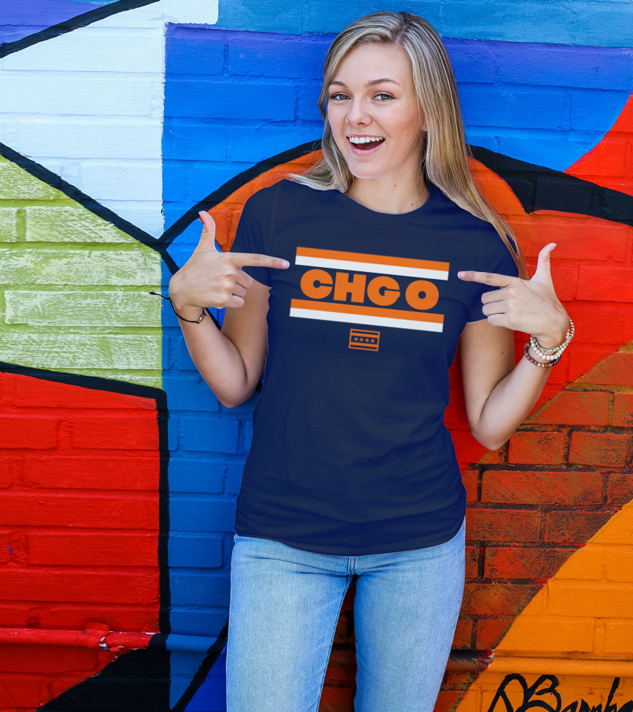 Chgo Bears Brenda Webber Chicago Stripes Stars T-Shirt