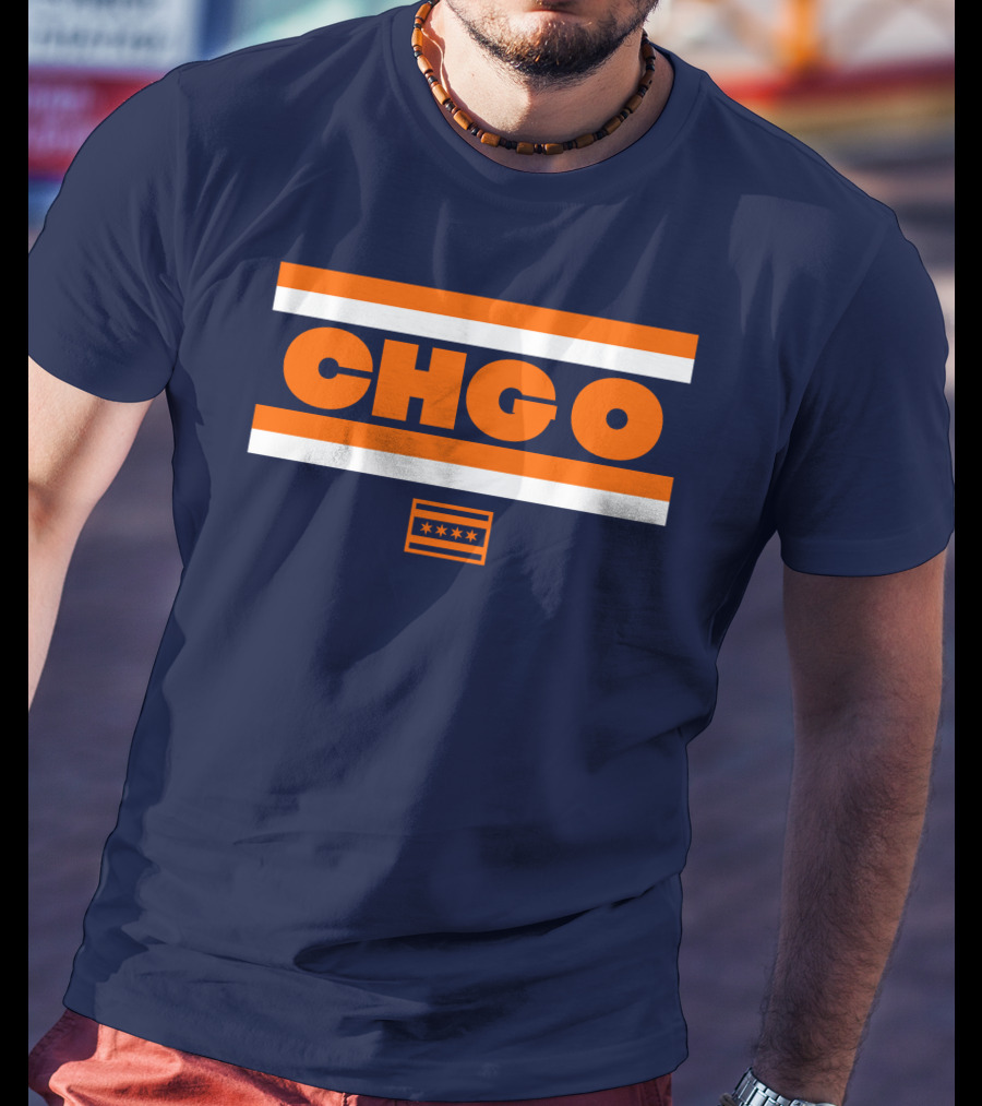 Chgo Bears Brenda Webber Chicago Stripes Stars T-Shirt