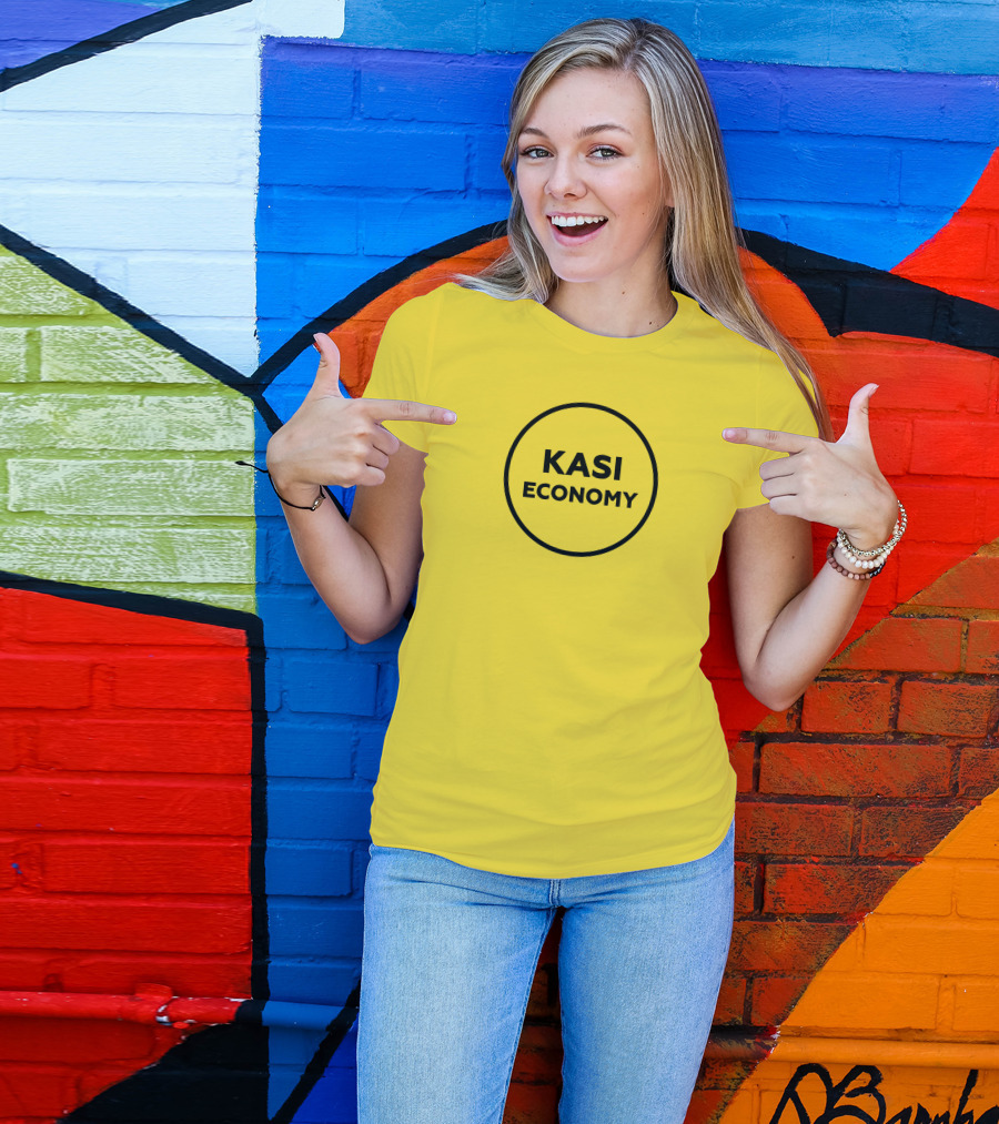 Kasi Economy Bold Circle Yellow T-Shirt