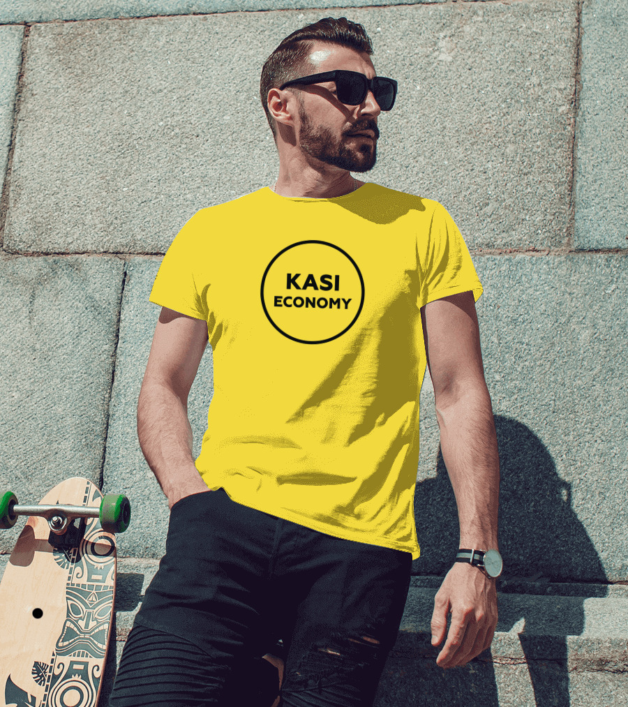 Kasi Economy Bold Circle Yellow T-Shirt