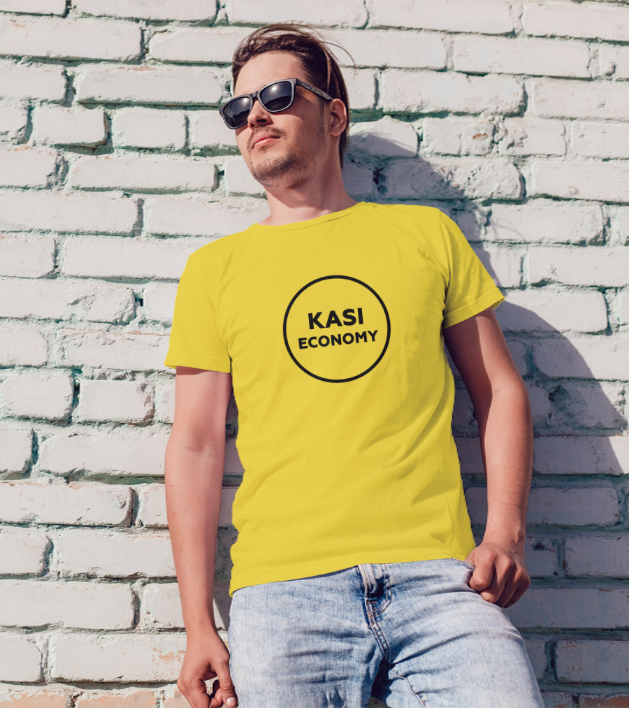 Kasi Economy Bold Circle Yellow T-Shirt