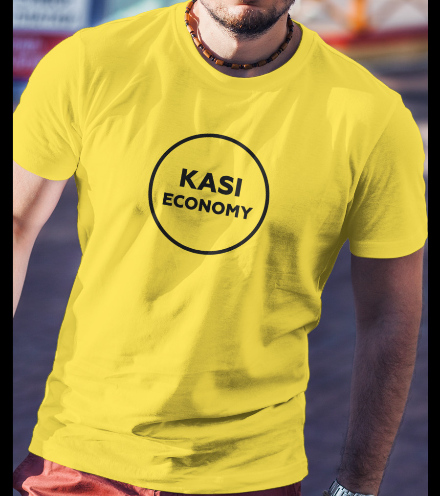 Kasi Economy Bold Circle Yellow T-Shirt
