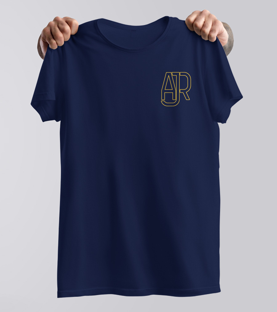 AJR Band Logo Navy Yellow T-Shirt