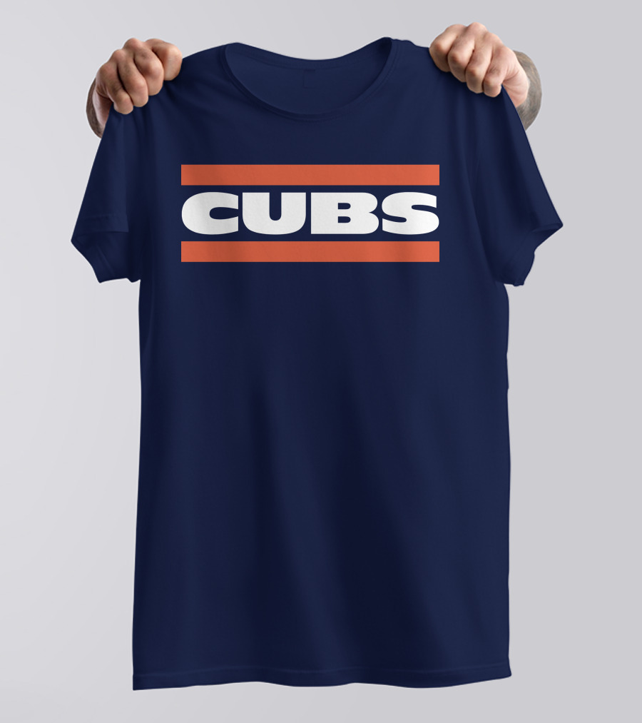 Obvious Cubs Vintage Style Navy Baseball Team Fan Gear T-Shirt