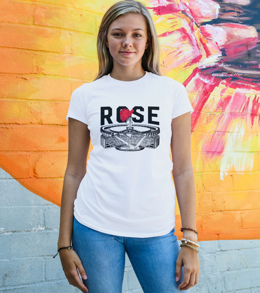 Bigknickenergy Rose Stadium Graphic Garden T-Shirt