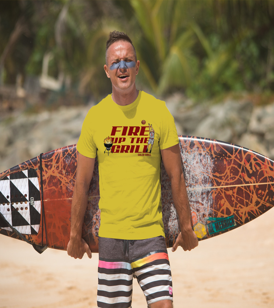Fire Up The Grill Basketball Caleb Grill Cyclone Fanatic Store T-Shirt